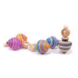 Gyroscope à anneau rayé - Handmade - Mader Kreiselmanufaktur