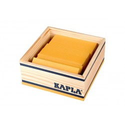 Coffret de 40 planchettes Kapla® couleur jaune