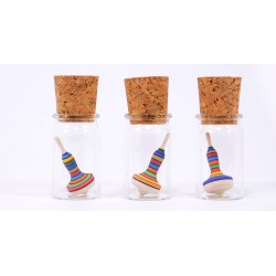 Toupie Mona Lottchen dans un verre - Handmade - Mader Kreiselmanufaktur