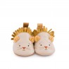 Chaussons cuir  lion 0-6 mois