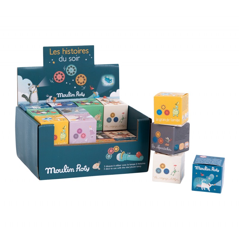Display Geschichtenbox mit 3 Disketten assortiert - Moulin Roty