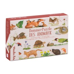 Domino-puzzle des animaux - Le Jardin - Moulin Roty