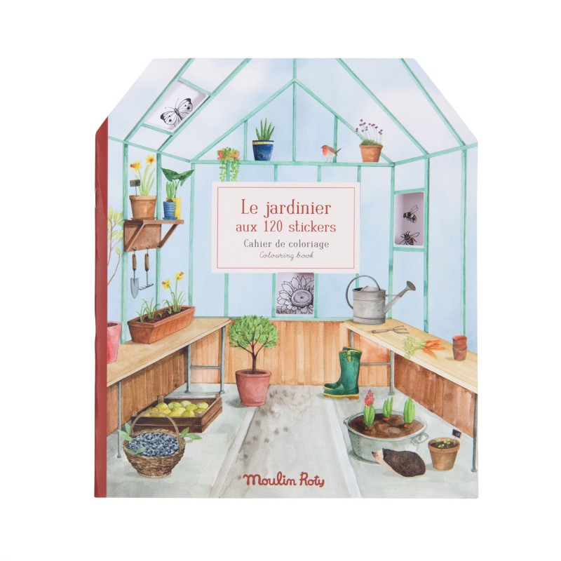 Cahier stickers le jardinier - Moulin Roty
