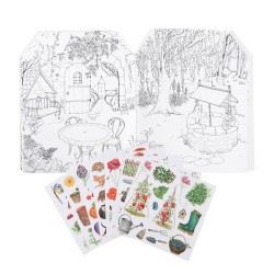 Malbuch mit Sticker - Le Jardin - Moulin Roty
