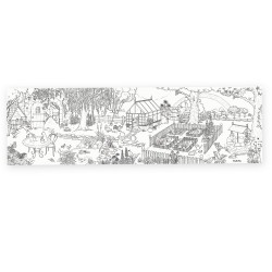 Poster zum ausmalen Gärtner - Le Jardin - Moulin Roty