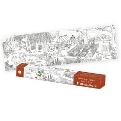 Poster zum ausmalen Gärtner - Le Jardin - Moulin Roty