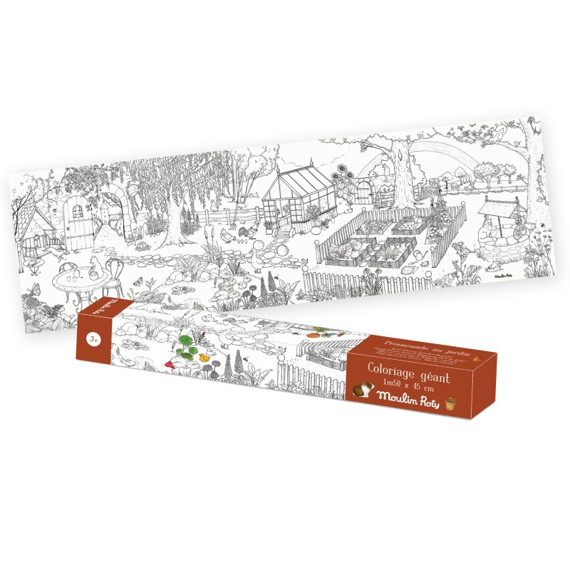 Coloriage géant le jardinier - Moulin Roty