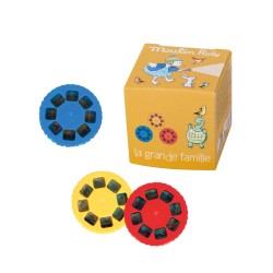 Boîtes de 3 disques pour lampe à histoires - La grande Famille - Moulin Roty