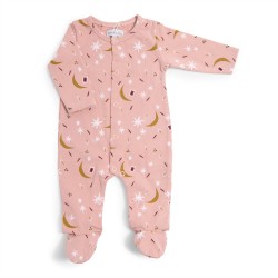 Pyjama 1m jersey rose étoiles