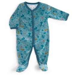 Pyjama Velours blau 6 Monate