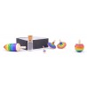 Kreiselset Regenbogen - Handmade - Mader Kreiselmanufaktur