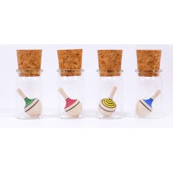 KreiselTraditionell pastell mini im Glas - Handmade - Mader Kreiselmanufaktur