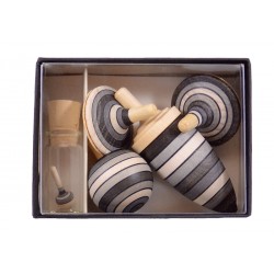 Set de toupies graphite - Handmade - Mader Kreiselmanufaktur