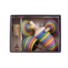 Set de toupies rayées - Handmade - Mader Kreiselmanufaktur