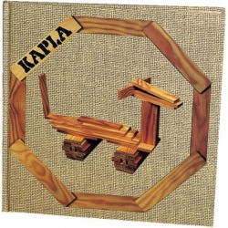 KAPLA® livre d'art n° 4 beige - construire selon les instructions - l'origina