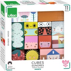 Activités Cubes empilables en bois - Suzy Ultman - Vilac