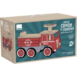 Porteur camion de pompier - Vilac