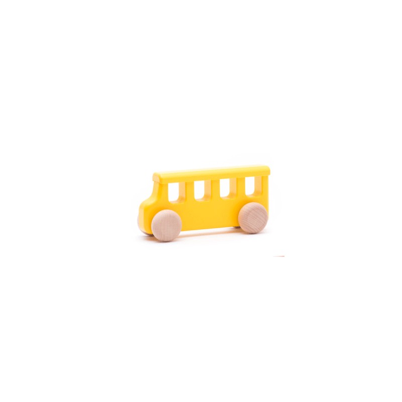 Bus scolaire en bois jaune - Bajo