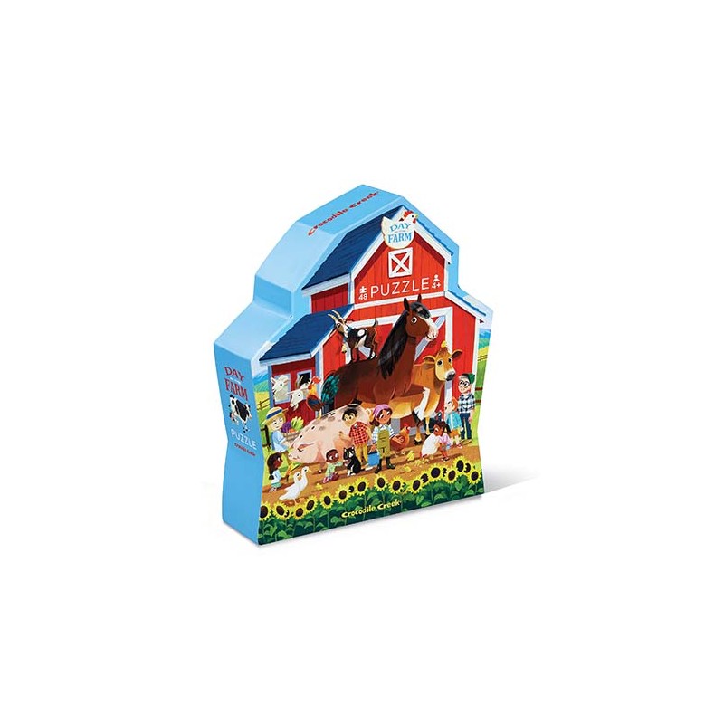 48 pcs Day at the Ferme Puzzle - 48 piéces - Crocodile Creek