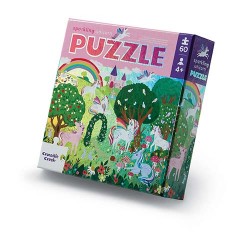 Folienpuzzle glitzerndes Einhorn - 60 Teile - Crocodile Creek