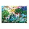 Folienpuzzle glitzerndes Einhorn - 60 Teile - Crocodile Creek