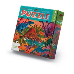 Folienpuzzle Glitzernde Dinosaurier - 60 teilig - Crocodile Creek