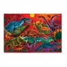 Folienpuzzle Glitzernde Dinosaurier - 60 teilig - Crocodile Creek