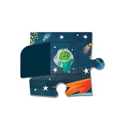 Lift-the-flap Puzzle Space - Puzzle Espace - Mudpuppy