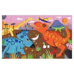 70 pcs Lenticula Puzzle Dinosaur - Dino Puzzle - Mudpuppy