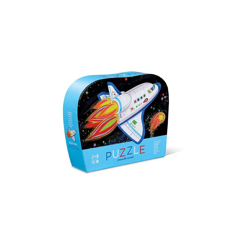 12 pc Mini Puzzle Rakete - Crocodile Creek