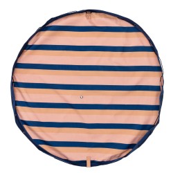 outdoor – playmat & toy bag Mokka Stripes