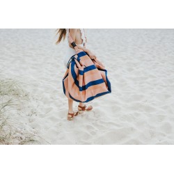 Outdoor tapis de jeu & sac à jouets Mokka Stripes - Play & Go