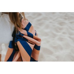 outdoor – playmat & toy bag Mokka Stripes