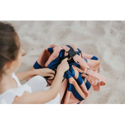 Outdoor tapis de jeu & sac à jouets Mokka Stripes - Play & Go