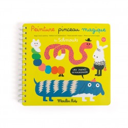 Livre de coloriage magique pour les enfants à partir de 18 mois - Les Schmouks - Moulin Roty