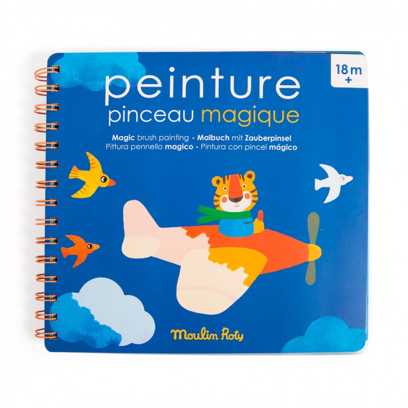 Livre de coloriage magique pour les enfants à partir de 18 mois - Les Popipop - Moulin Roty