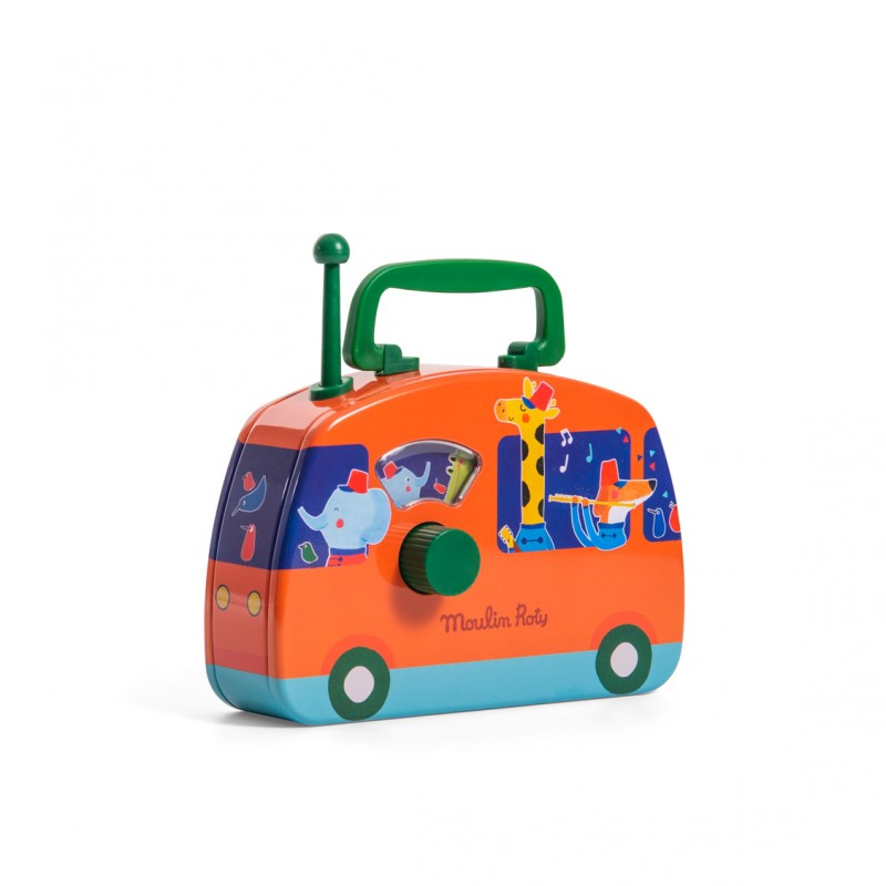 Bus musical en métal Fanfare pour les enfants à partir de 3 ans - Moulin Roty