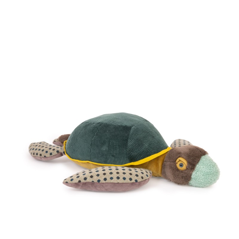 Grande tortue en peluche - Tout autour du monde - Moulin Roty