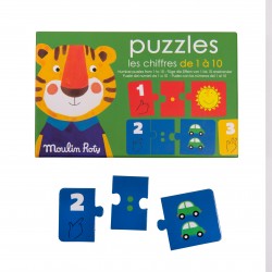 Zahlen Puzzle für Kinder ab 3 Jahren - Les Popipop - Moulin Roty