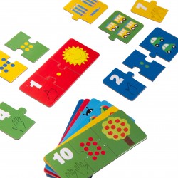 Puzzle de chiffres pour les enfants à partir de 3 ans - Les Popipop - Moulin Roty