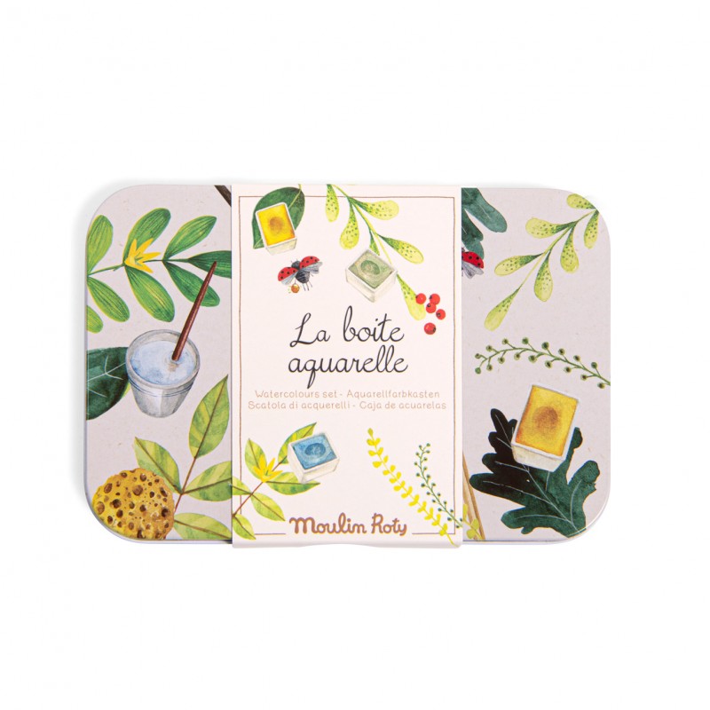 Boîte aquarelle - aquarelle - le Jardin - Moulin Roty