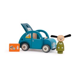 Voiture week-end avec le chien julius - La grande Famille - Moulin Roty