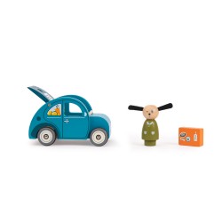 Voiture week-end avec le chien julius - La grande Famille - Moulin Roty