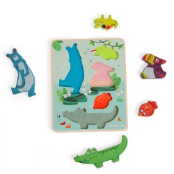 Puzzle sensoriel de 5 pièces pour les enfants à partir de 1 an - Moulin Roty