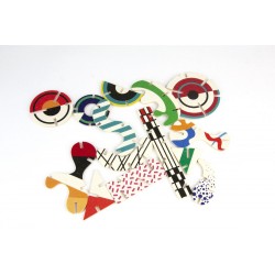 Le puzzle Abstract Art Kandinsky en bois à partir de 3 ans - Bajo