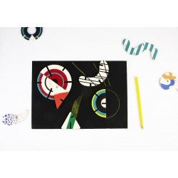 Le puzzle Abstract Art Kandinsky en bois à partir de 3 ans - Bajo