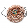 Spielmatte & Spielzeugtasche stripes brown - Play&Go