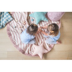 Tapis de jeu & sac à jouets stripes pink - Play&Go
