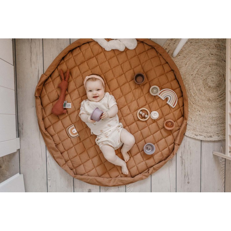 Play&Go - organic babymat & bag soft tawny brown