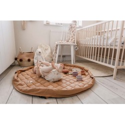 Play&Go - organic babymat & bag soft tawny brown
